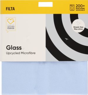 FILTA Upcycled Microfibre Cloth – Glass – Aqua (30038)