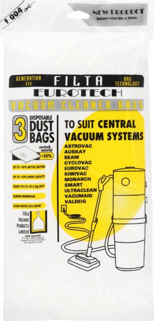 FILTA Cvs Smart, Beam Sms Multi Layered Vacuum Cleaner Bags 3 Pack (F004) (90804)