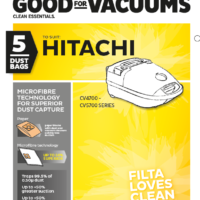 FILTA Hitachi Sms Multi Layered Vacuum Cleaner Bags 5 Pack (F017) (13010)