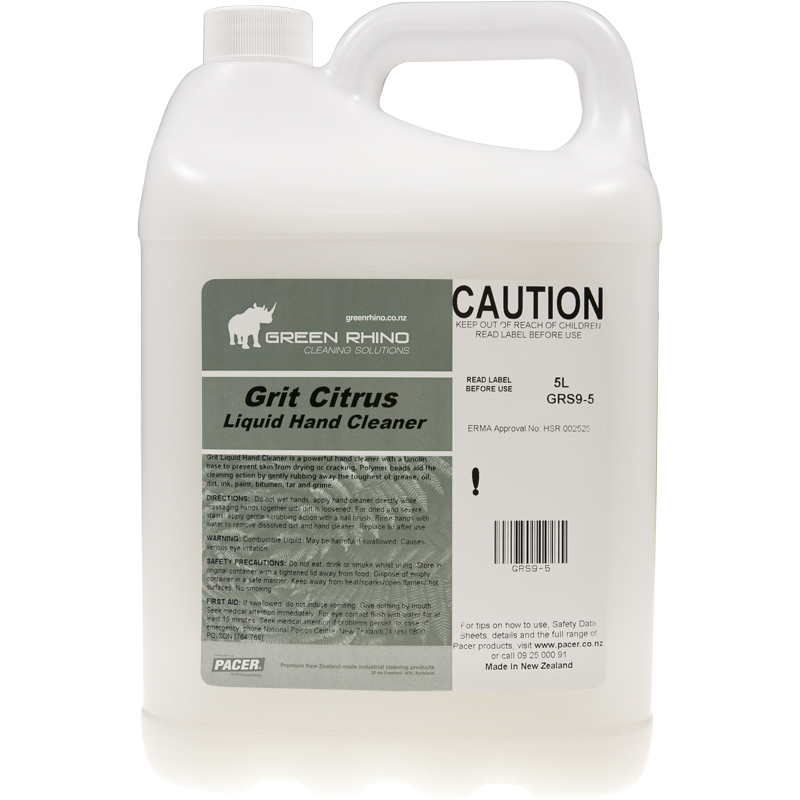 Green Rhino® Grit Citrus Liquid Hand Cleaner (GRS9-5)