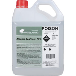 Green Rhino® Alcohol Sanitiser 75% (GRS12-4)
