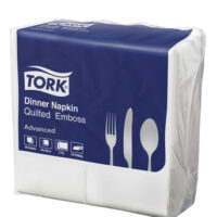 Tork Quilted White Dinner Napkin (2315611)