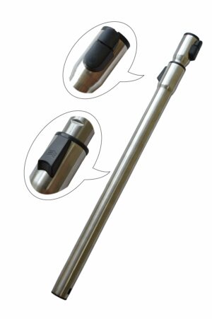 FILTA Pipe Telescopic To Suit Miele – Brushed Aluminium 35Mm X ~900Mm Extended (80555)