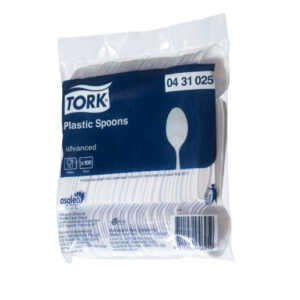 Tork White Plastic Spoon (431025)