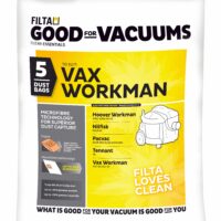 FILTA PACVAC Glide, Vax Workman Sms Multi Layered Vacuum Cleaner Bags 5 Pack (C062) (18021)
