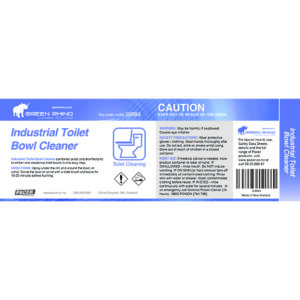 Green Rhino® Toilet Bowl Cleaner Half Label (GRHLB3)