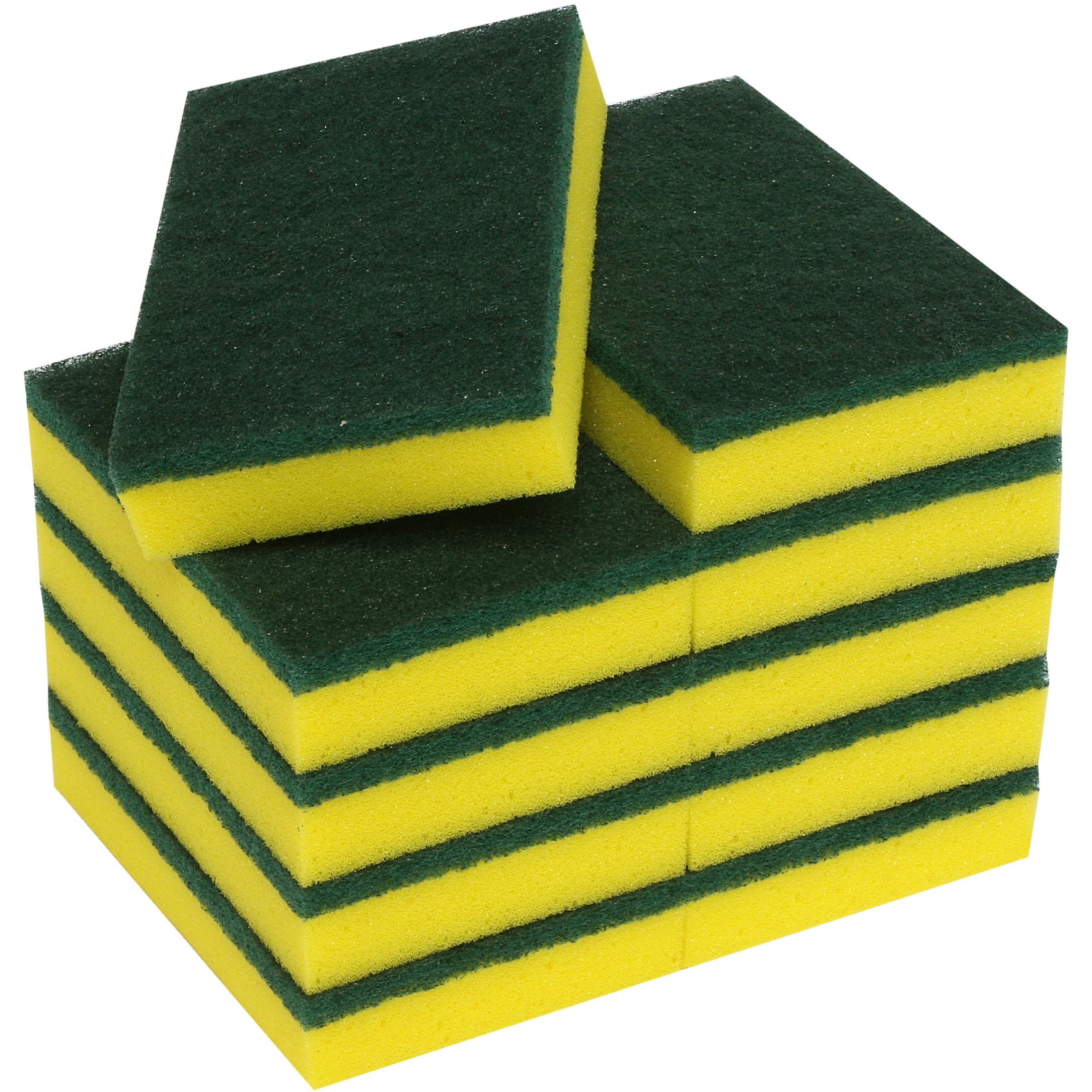 FILTA Sponge Scourer Green / Yellow – 6X4 Inch / 150X100Mm (SS640GRN)
