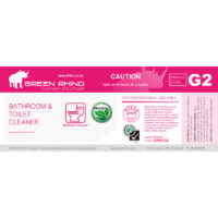 Green Rhino® Enviro Bathroom & Toilet Cleaner G2 Half Label (GRHLG2)