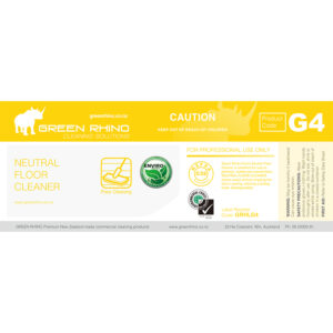 Green Rhino® Enviro Neutral Floor Cleaner G4 Half Label (GRHLG4)