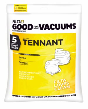 FILTA Tennant 3400 Paper Vacuum Cleaner Bags 5 Pack (C018) (20045)