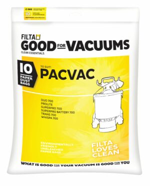 FILTA PACVAC Superpro Paper Vacuum Cleaner Bags 10 Pack (C065) (61000)