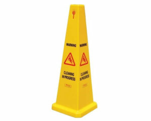 Filta Gala Safety Cone – “Cleaning In Progress” Yellow 900Mm (BASACO5Y)