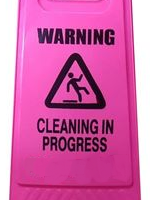 Filta Gala A-Frame Safety Sign – “Cleaning In Progress” Pink (BASAC12P)