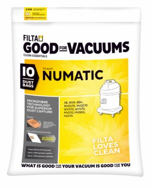 FILTA Numatic 3B Sms Multi Layered Vacuum Cleaner Bags 10 Pack (C015) (20093)