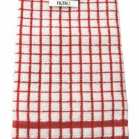FILTA Cotton Tea Towel Terry Red (45Cm X 70Cm) (31004)