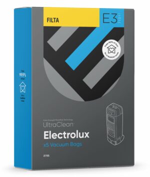 Filta E3 – Ultraclean Electrolux Z355 Sms Multi Layered Vacuum Bags 5 Pack (71011)