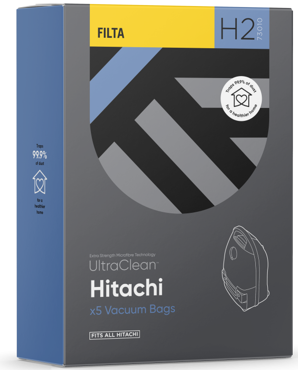 Filta H2 – Ultraclean Hitachi Sms Multi Layered Vacuum Bags 5 Pack (73010)
