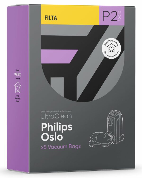 Filta P2 – Ultraclean Philips Oslo Sms Multi Layered Vacuum Bags 5 Pack (70010)