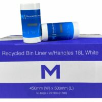 Matthews Packaging & Hygiene POR Recycled Bin Liner w/Handles 18L (MPH2052)