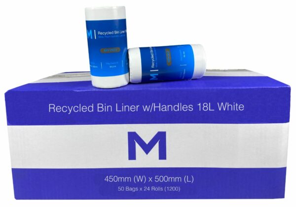 Matthews Packaging & Hygiene POR Recycled Bin Liner w/Handles 18L (MPH2052)