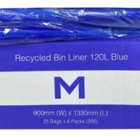 Matthews Packaging & Hygiene FP Recycled Bin Liner 120L (Blue, 30mu) (MPH2612)