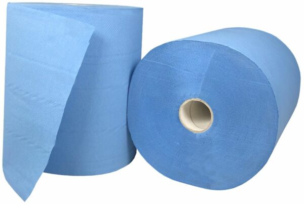 Matthews Packaging & Hygiene Roll Feed Paper Towel (Blue, 3 Ply) (MPH27055)