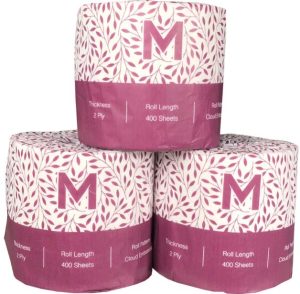 MPH27240 Luxury Wrapped Toilet Tissue – White, 3 Ply, 250 Sheets x 48 Rolls