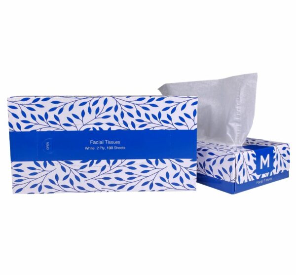 Matthews Packaging & Hygiene Flat Facial Tissues (100 Sheets) (MPH27290)