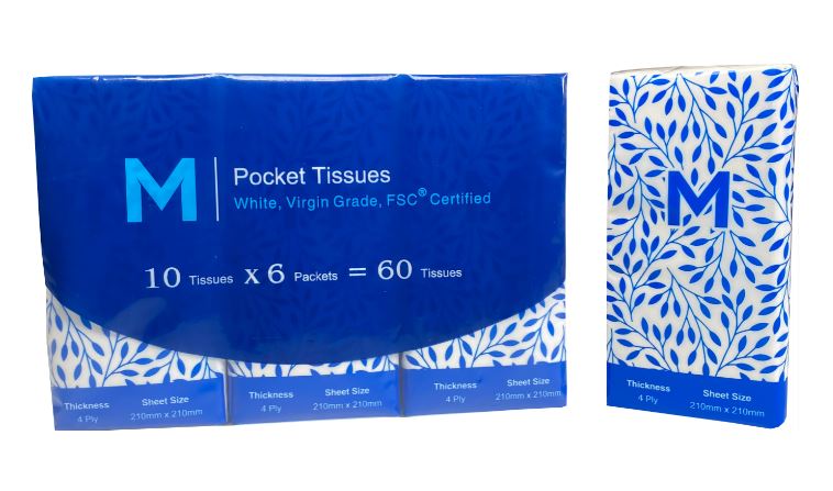 Matthews Packaging & Hygiene Tissue Pocket Packs 1/12 Fold (MPH27320)