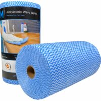 Matthews Packaging & Hygiene Antibacterial Wavy Wipes (Blue) (MPH27370)