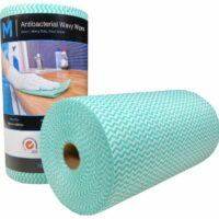 Matthews Packaging & Hygiene Antibacterial Wavy Wipes (Green) (MPH27380)