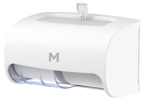 Matthews Packaging & Hygiene Horizontal Toilet Roll Dispenser (White) (MPH27530)