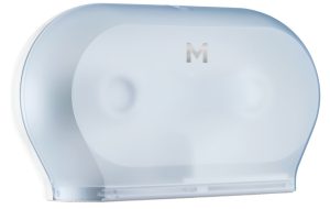 Matthews Packaging & Hygiene Double Mini Jumbo Roll Dispenser (Transparent) (MPH27585)