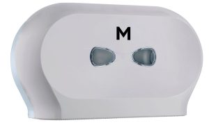 Matthews Packaging & Hygiene Double Mini Jumbo Roll Dispenser (Silver) (MPH27590)