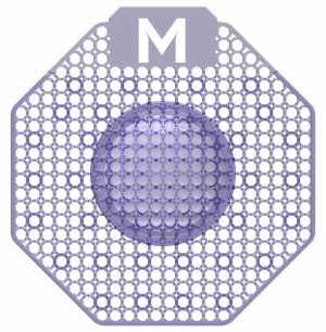 Matthews Packaging & Hygiene Scented Enzyme Urinal Screen (Purple, Ocean Mist) (MPH28805)