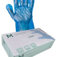 Matthews Packaging & Hygiene Polyethylene Gloves (Blue, XL) (MPH29040)