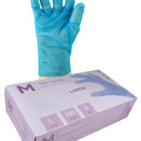 Matthews Packaging & Hygiene TPE Powder Free Gloves (Blue, L) (MPH29085)