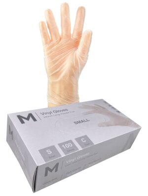 Matthews Packaging & Hygiene Vinyl Gloves Powder Free (Clear, S) (MPH29142)