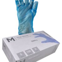 Matthews Packaging & Hygiene Vinyl Gloves Powder Free (Blue, S) (MPH29166)