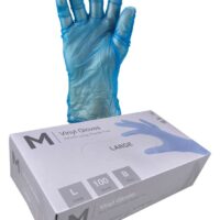 Matthews Packaging & Hygiene Vinyl Gloves Powder Free (Blue, L) (MPH29168)