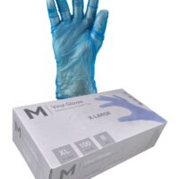 Matthews Packaging & Hygiene Vinyl Gloves Powder Free (Blue, XL) (MPH29169)