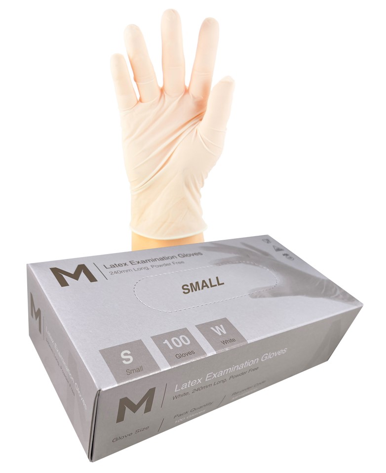 Matthews Packaging & Hygiene Latex Examination Gloves Powder Free (S) (MPH29219)