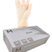 Matthews Packaging & Hygiene Latex Examination Gloves Powder Free (M) (MPH29220)