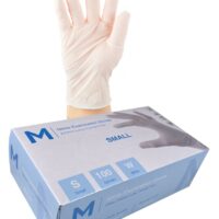 Matthews Packaging & Hygiene Nitrile Examination Gloves Powder Free (White, S) (MPH29295)