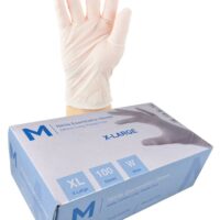 Matthews Packaging & Hygiene Nitrile Examination Gloves Powder Free (White, XL) (MPH29310)