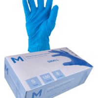 Matthews Packaging & Hygiene Nitrile Examination Gloves Powder Free (Sky Blue, S) (MPH29320)