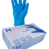 Matthews Packaging & Hygiene Nitrile Examination Gloves Powder Free (Sky Blue, XL) (MPH29335)