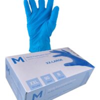 Matthews Packaging & Hygiene Nitrile Examination Gloves Powder Free (Sky Blue, 2XL) (MPH29336)