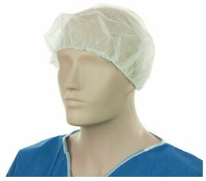 Matthews Packaging & Hygiene Polypropylene Bouffant Hats (White) (MPH30015)