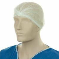 Matthews Packaging & Hygiene Polypropylene Crimp Hats (White) (MPH30045)